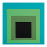 JOSEF ALBERS - HOMAGE TO THE SQUARE GREEN BLACK (Print Only)