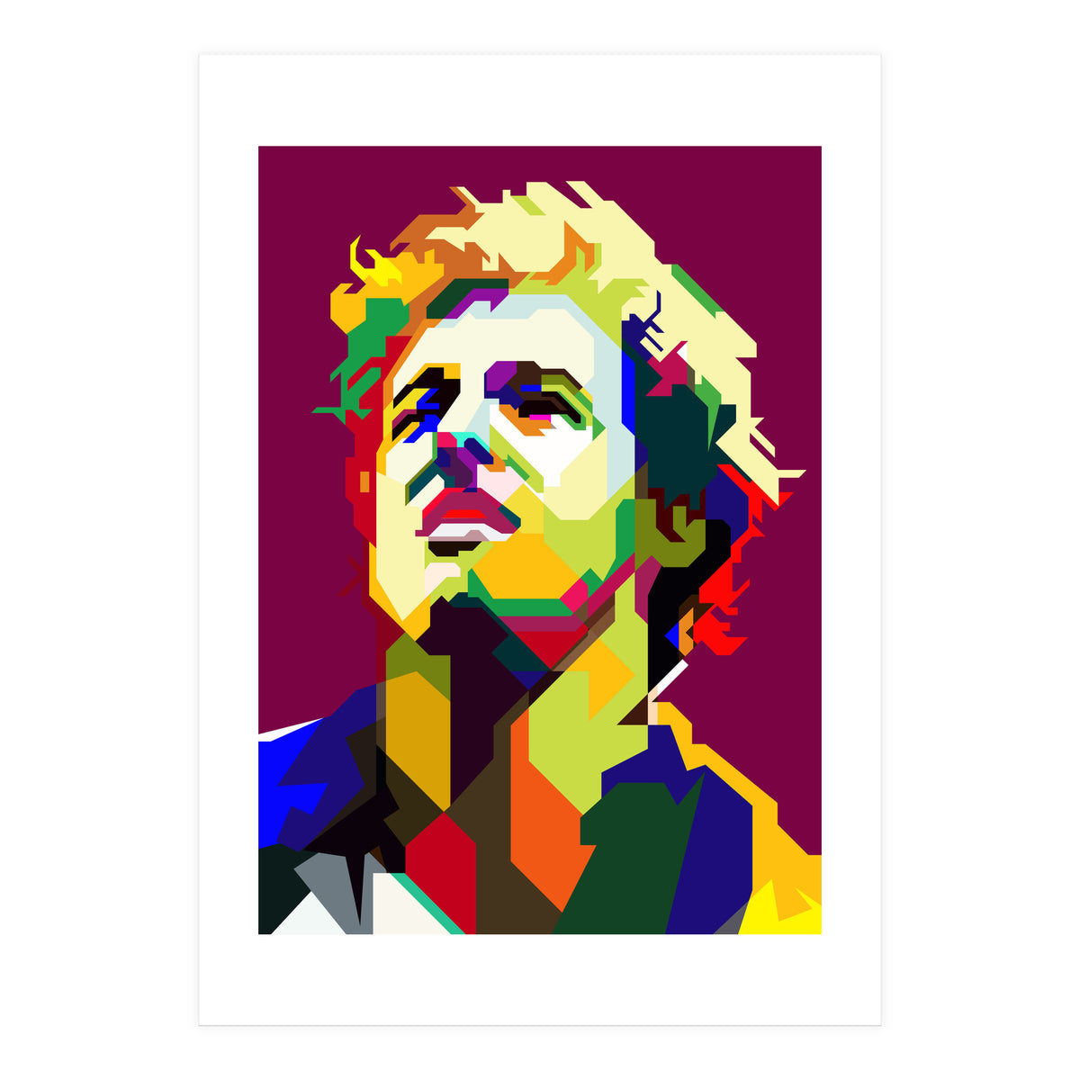 Bruce Springsteen Pop Art WPAP (Print Only)