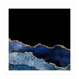 Navy & Gold Agate Texture 10  (Print Only) thumbnail