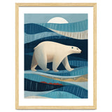 Polar Bear In The Blue Arctic thumbnail