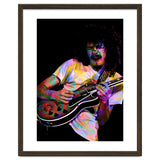Carlos Santana . American Rock Guitarist Legend Colorful thumbnail