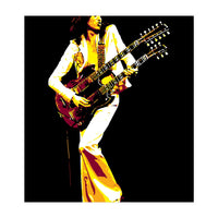 Jimmy Page American Rock Music Legend (Print Only)