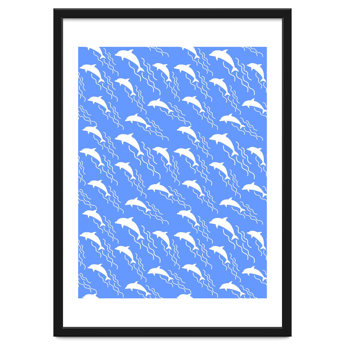 Swimming dolphins