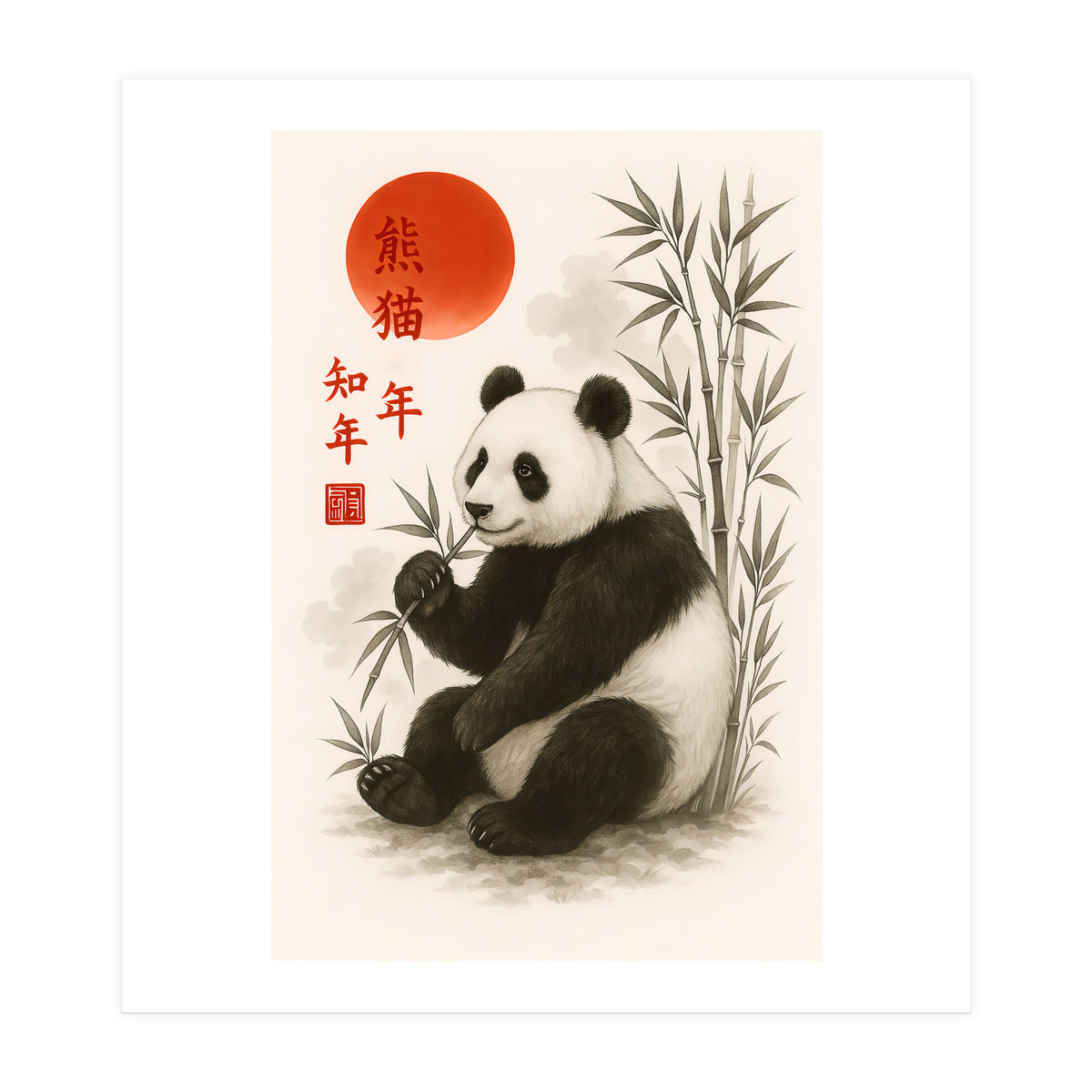 Panda Japnese (Print Only)