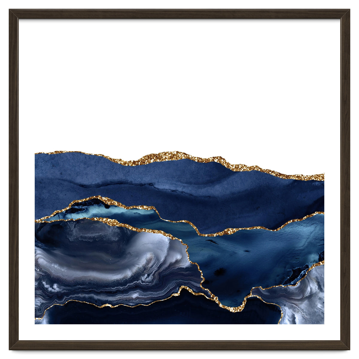 Navy & Gold Agate Texture 21