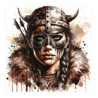Modern Viking Woman Portrait (Print Only)