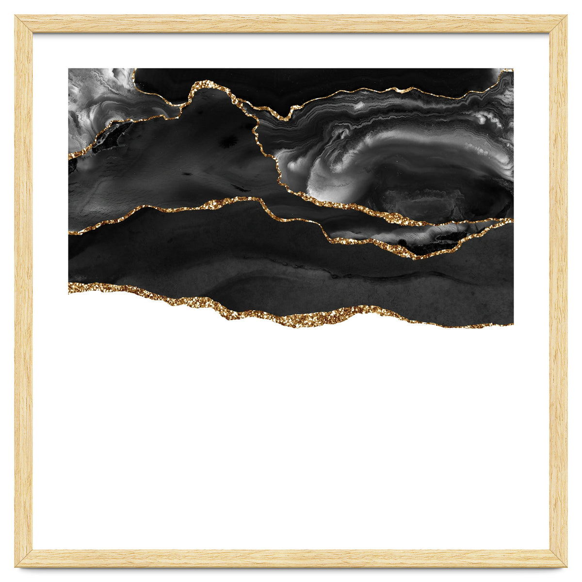 Black & Gold Agate Texture 05