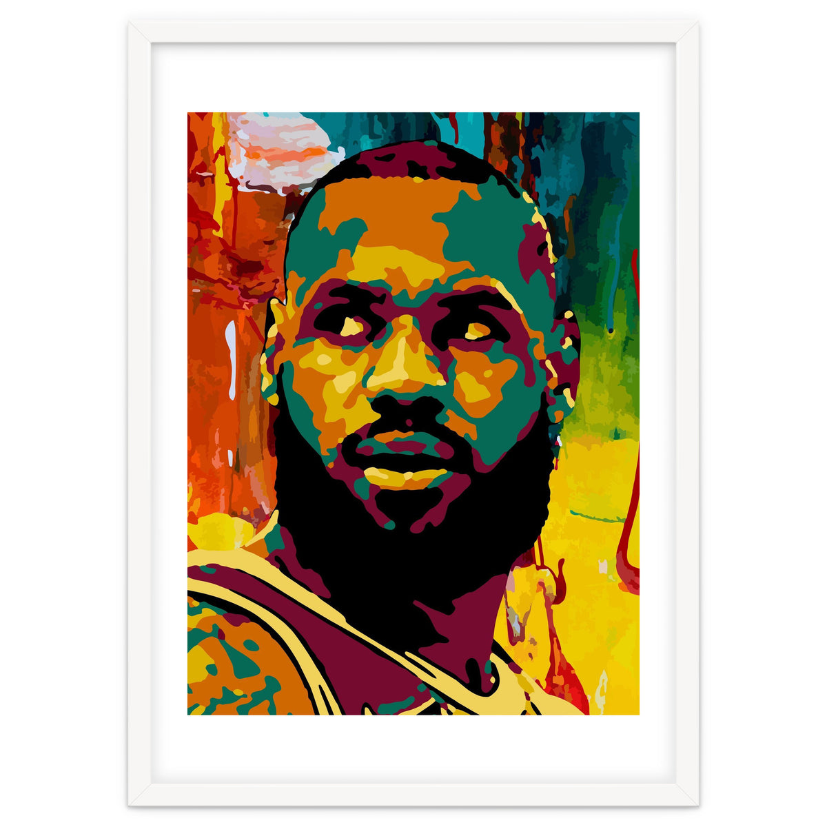 LeBron James Colorful abstract