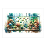 Colorful Aquarium Fish Tank (Print Only) thumbnail