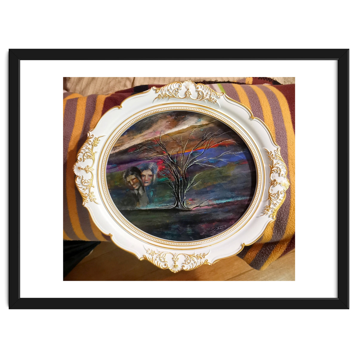 Memory 26x29.cm.acrylic. With Frame 33x38.cm.