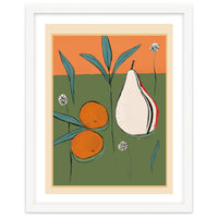 Abstract Pear And Orange Art