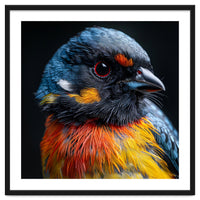 Close Up Of A Colorful Bird In The Wild
