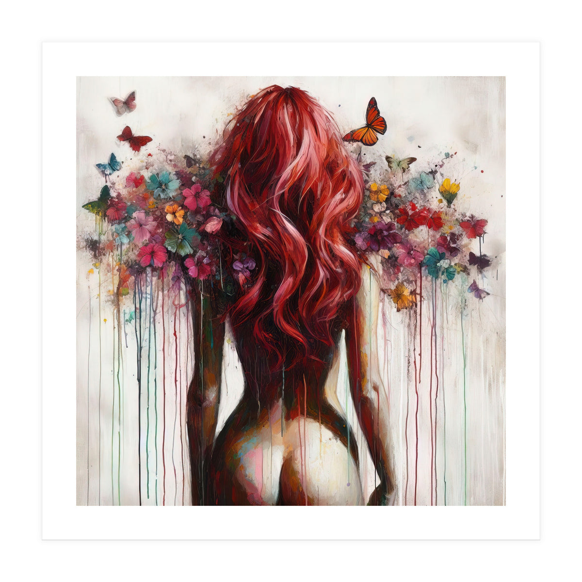 Scarlet Butterfly Back (Print Only)
