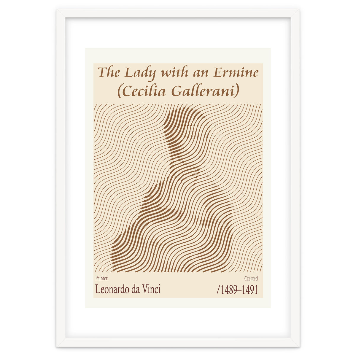 The Lady With An Ermine (cecilia Gallerani) – Leonardo Da Vinci (1489–1491)