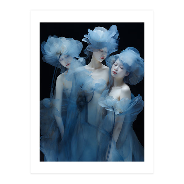 Adam247 Three Woman In Blue Costumes With Flowers In Their Hair A7e8c3e3 Cb3b 42a1 8296 B9a18a54076f Copy (Print Only)
