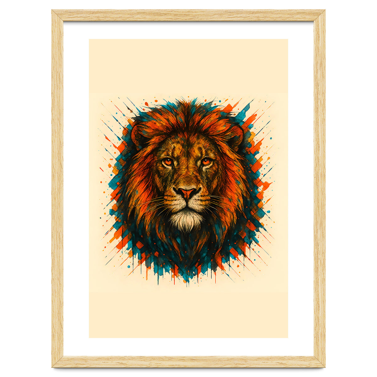 Lion Animal Watercolor