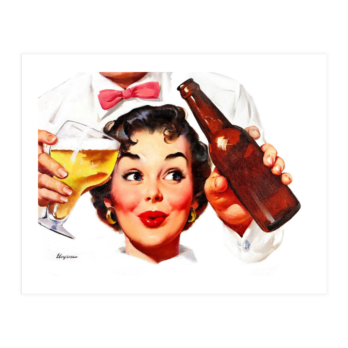 Pinup Beer Lover (Print Only)