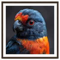Close Up Portrait Of A Colorful Parrot