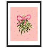 Mistletoe And Pink Bow thumbnail