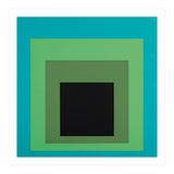JOSEF ALBERS - HOMAGE TO THE SQUARE GREEN BLACK (Print Only) thumbnail