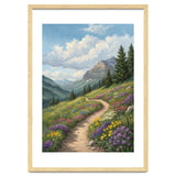 Serene Alpine Path Through Summer Wildflowers thumbnail