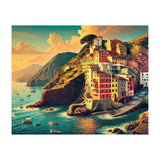 Vintage Cinque Terre Poster, Italy (Print Only) thumbnail