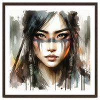 Ethereal Asian Warrior Gaze