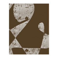 Abstract White Scratch (Print Only)