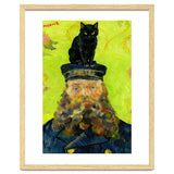 Black Cat on the Postman’s Hat, Van Gogh Inspired Painting thumbnail