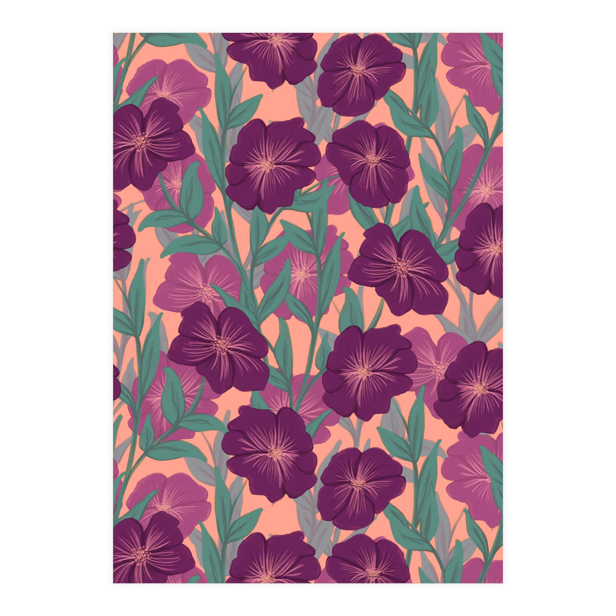 Bold Bloom Purple (Print Only)
