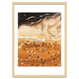 Coffee Beach, Ocean Sea Beachy Tropical Summer, Travel Painting Nature Landscape Waves People Sand thumbnail