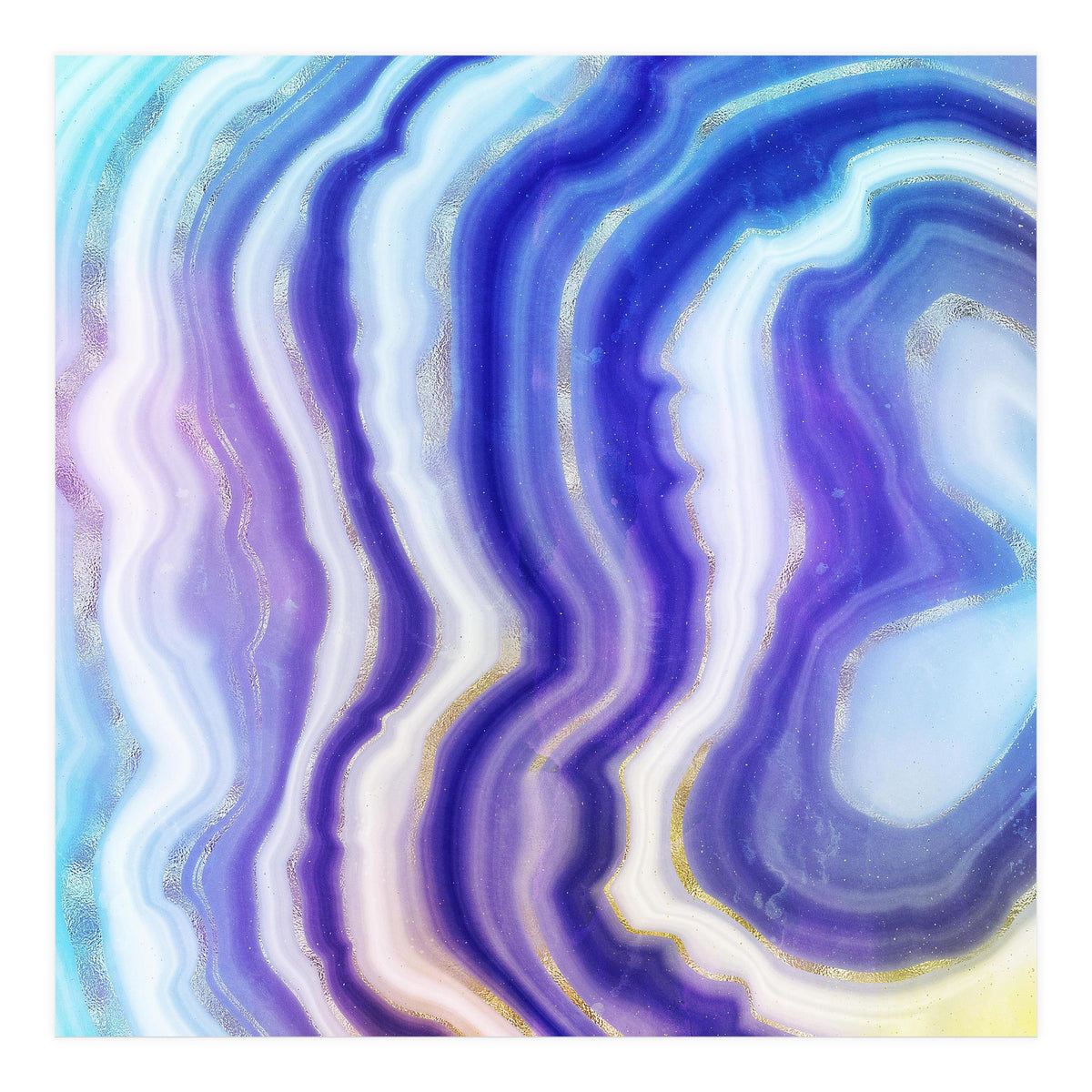 Neon Agate Texture 05 (Print Only)