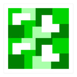 Green Abstract Square Tiles (Print Only) thumbnail