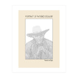 Portrait Of Patience Escalier Vincent Van Gogh Ascii Art (Print Only) thumbnail