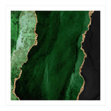 Green & Gold Agate Texture 01  (Print Only) thumbnail
