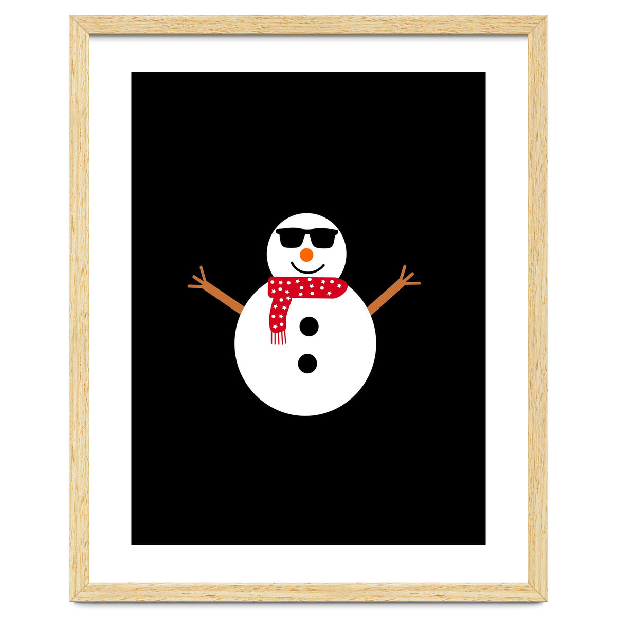 Funny Winter Snowman