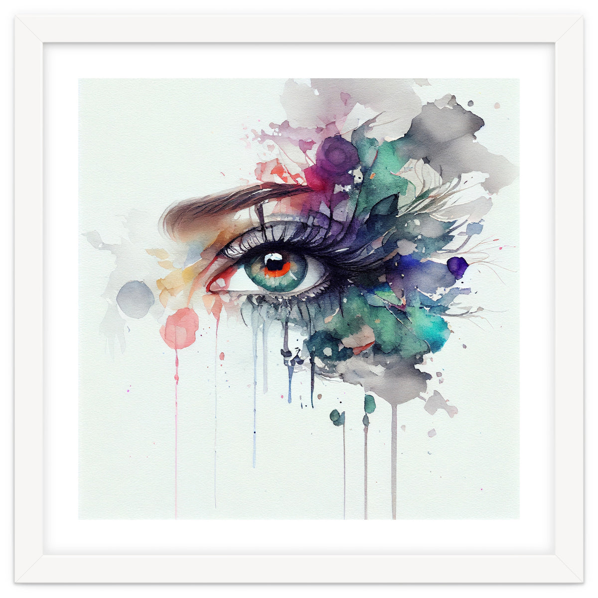 Watercolor Woman Eye #5