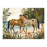 Horses In Blooming Paradise (Print Only) thumbnail