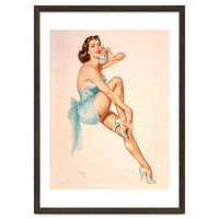 Beautiful Pinup Woman Posing In Ballerina Costume