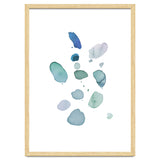 Watercolor Aqua Abstract Spots I thumbnail