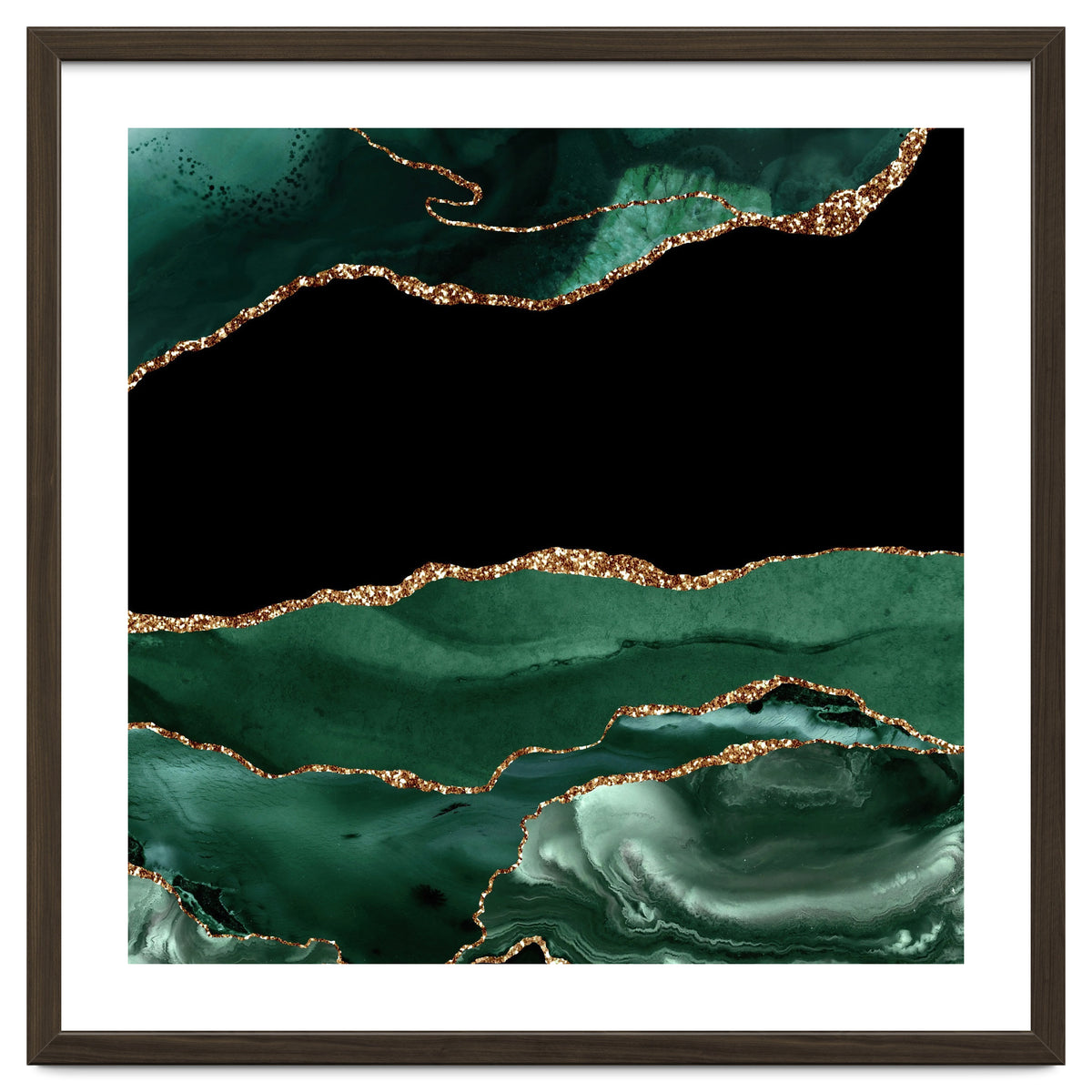 Emerald & Gold Agate Texture 01