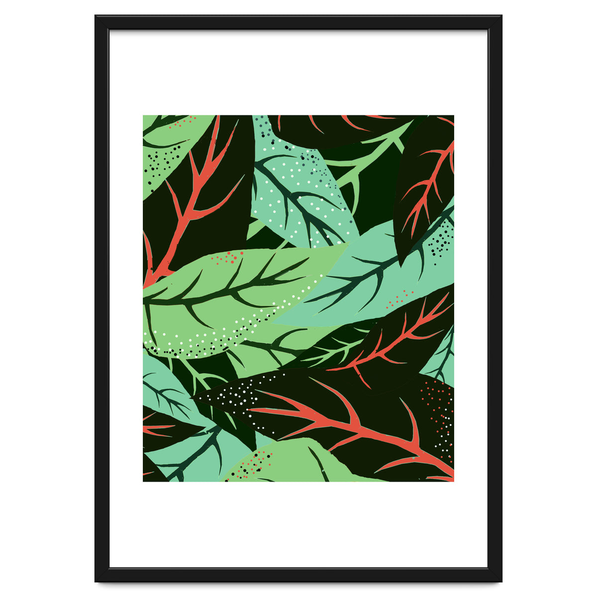 The Dark Jungle | Mystery Eclectic Forest | Maximalist Rainforest Nature Botanical Plants