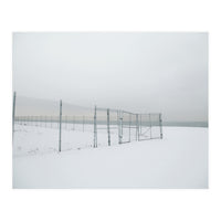 Fence in the Winter seascape (Print Only)