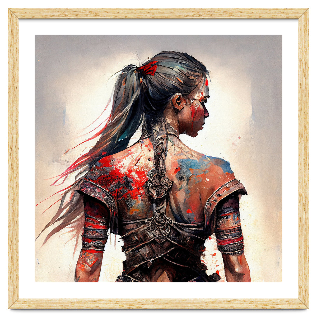 Powerful Warrior Back Woman #4