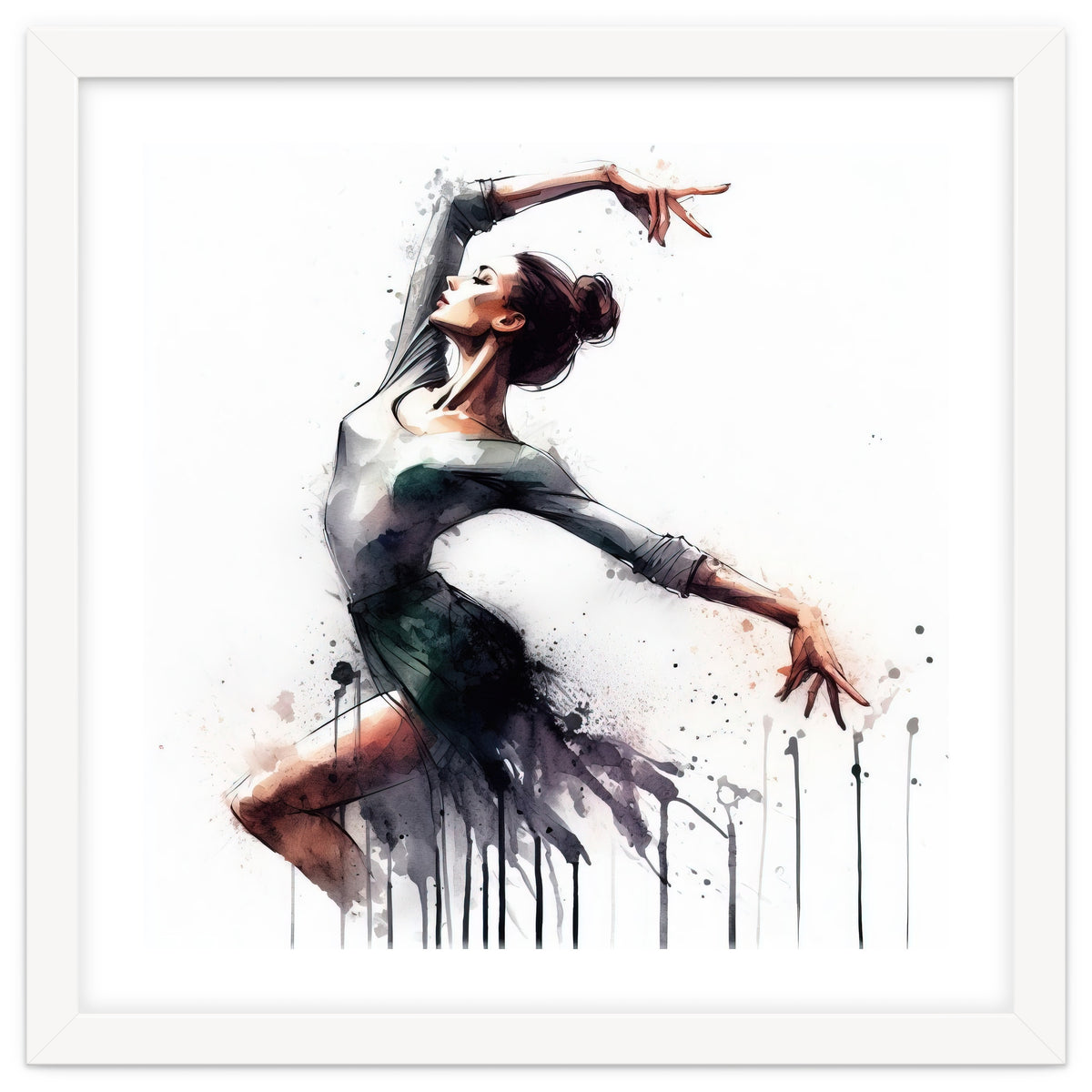 Watercolor Ballet Dancer #2