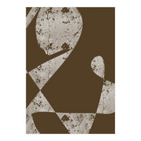 Abstract White Scratch (Print Only)