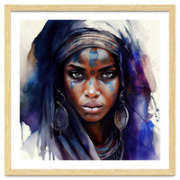 Watercolor Tuareg Woman #4