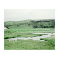 Pond and house in the middle of nowhere - Iceland  (Print Only)