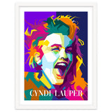 Cindy Lauper 80s Retro Singer Art WPAP thumbnail