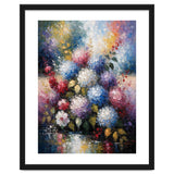 Vibrant Summer Hydrangea Bouquet Heavy Impasto Oil Painting thumbnail